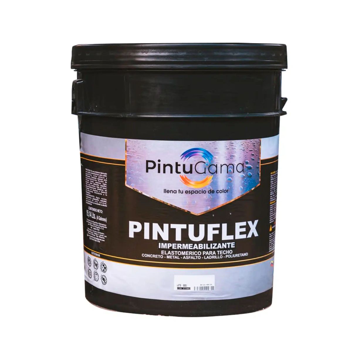 PINTURA IMPERMEABILIZANTE GRIS CUÑETE PINTUGAMA PINTUFLEX