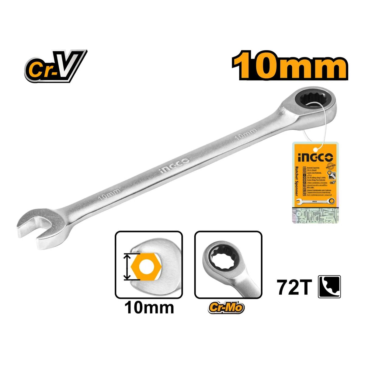 LLAVE COMBINADA 10MM INGCO