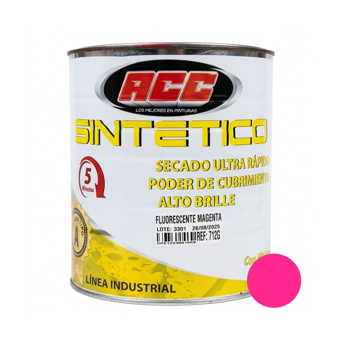 PINTURA ESMALTE SINTETICO ACC FLOURESCENTE MAGENTA GALON