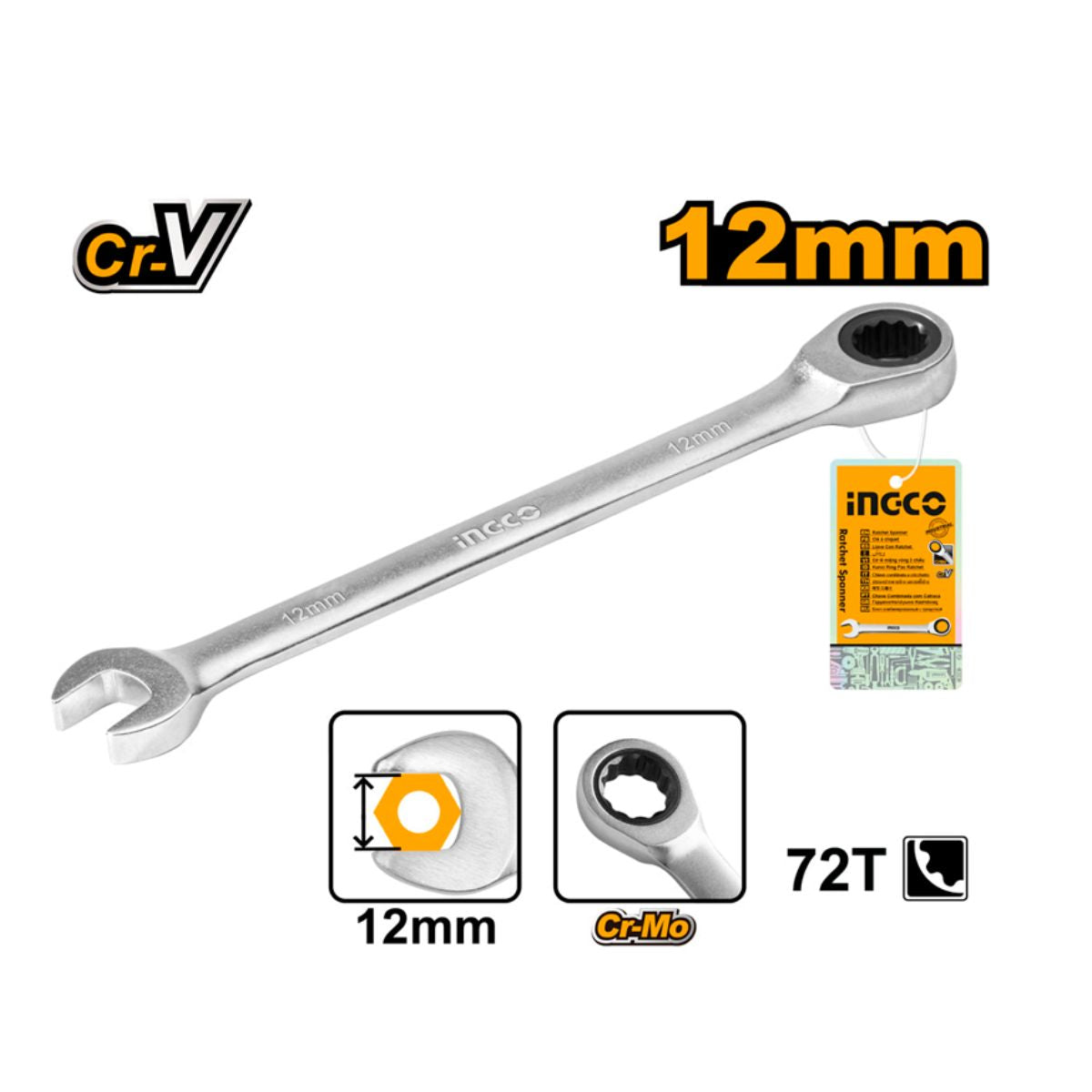 LLAVE COMBINADA 12MM INGCO
