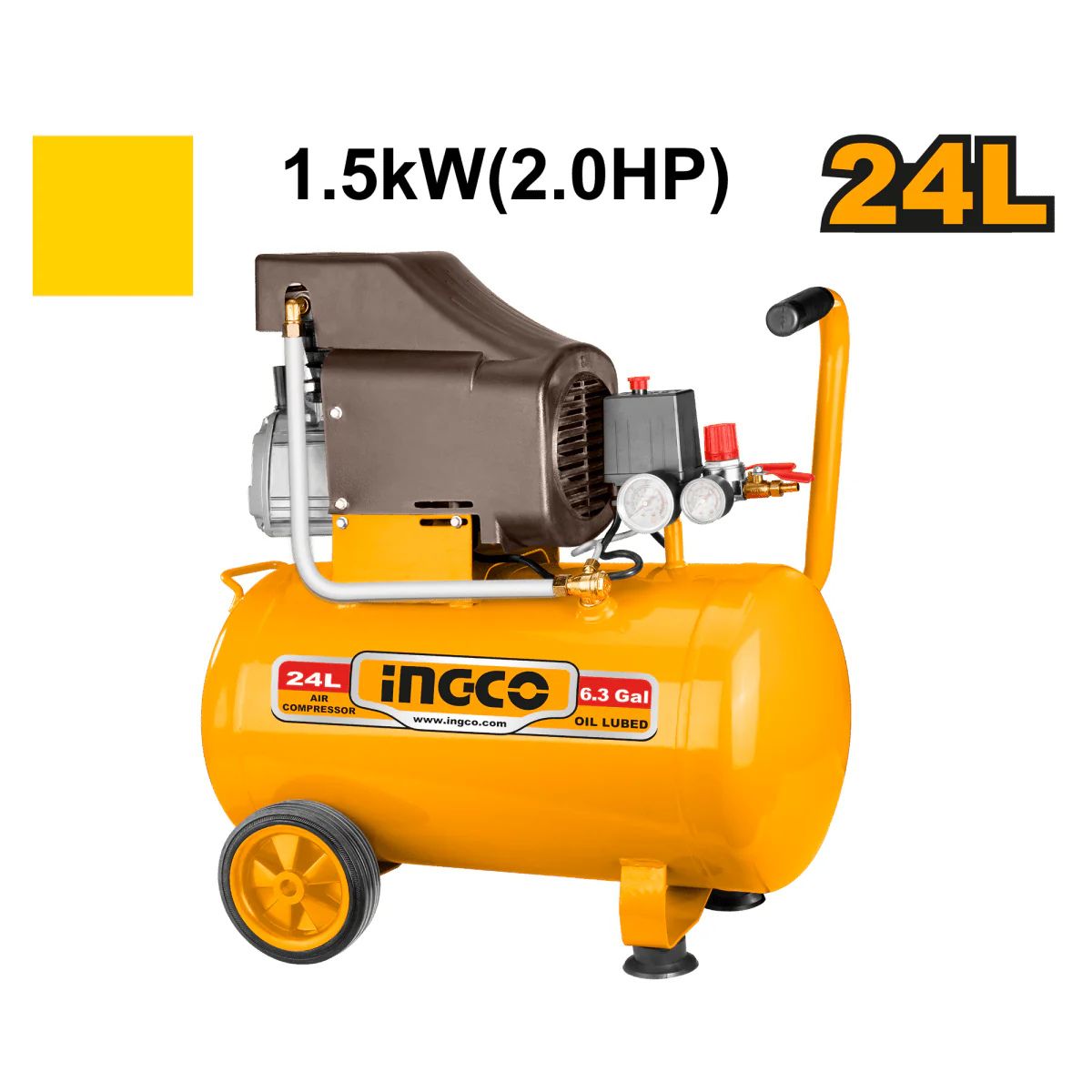 COMPRESOR 60HZ 2HP 3400RPM 96DB 24L INGCO