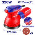 LIJADORA ORBITAL ROTATIVA EMTOP 320W