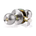 CERRADURA DE POMO - PICAPORTE 130MM CROMO PULIDO MECANISMO DE GIRO