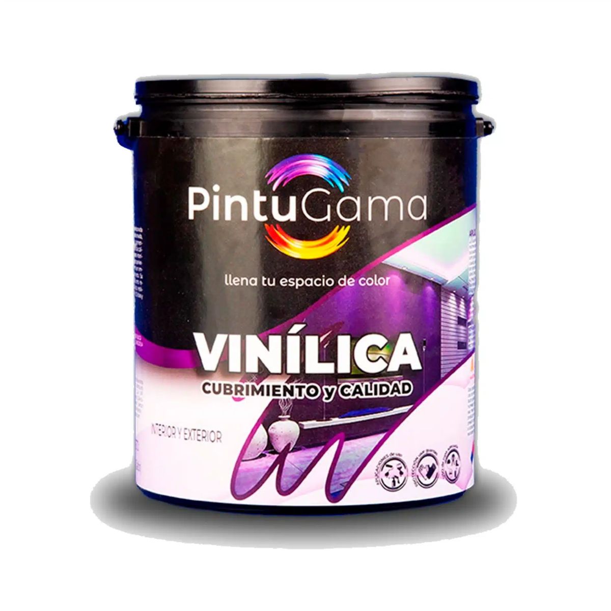 PINTURA CAUCHO BLANCO MATE GALON PINTUGAMA VINILICA