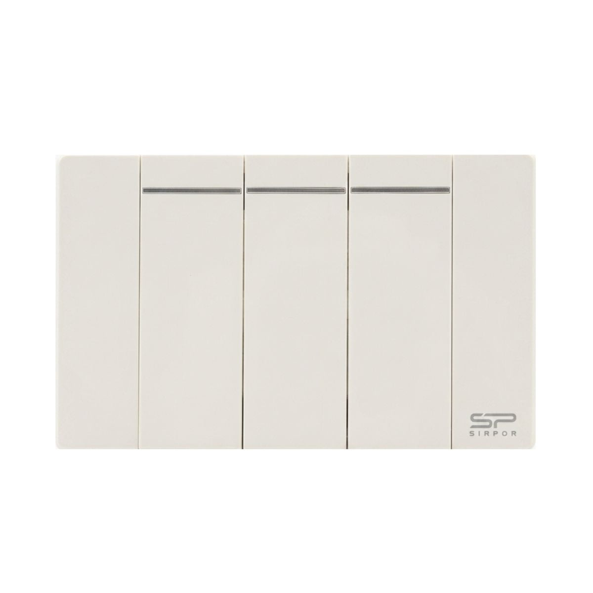 INTERRUPTOR TRIPLE BLANCO 3 WAY DE LUJO 15 AMP