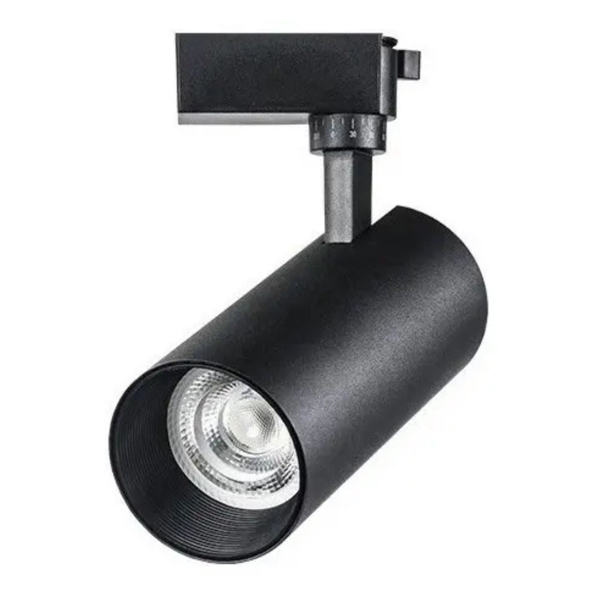 LAMPARA LED DE RIEL 30W NEGRA LUZ BLANCA 85-265V SPOT RIEL LISO