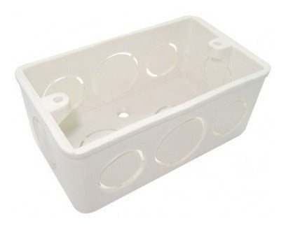 CAJETIN RECTANGULAR 4" X 2" PLASTICO