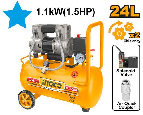 COMPRESOR DE AIRE INGCO 24L