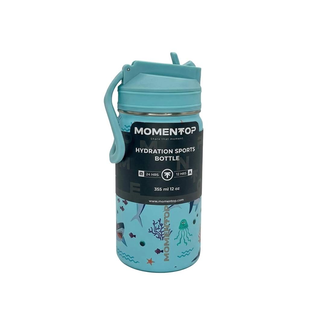 TERMO DE AGUA MOMENTOP KIDS 12OZ AZUL