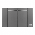 INTERRUPTOR DOBLE GRIS OSCURO 3 WAY DE LUJO 15 AMP