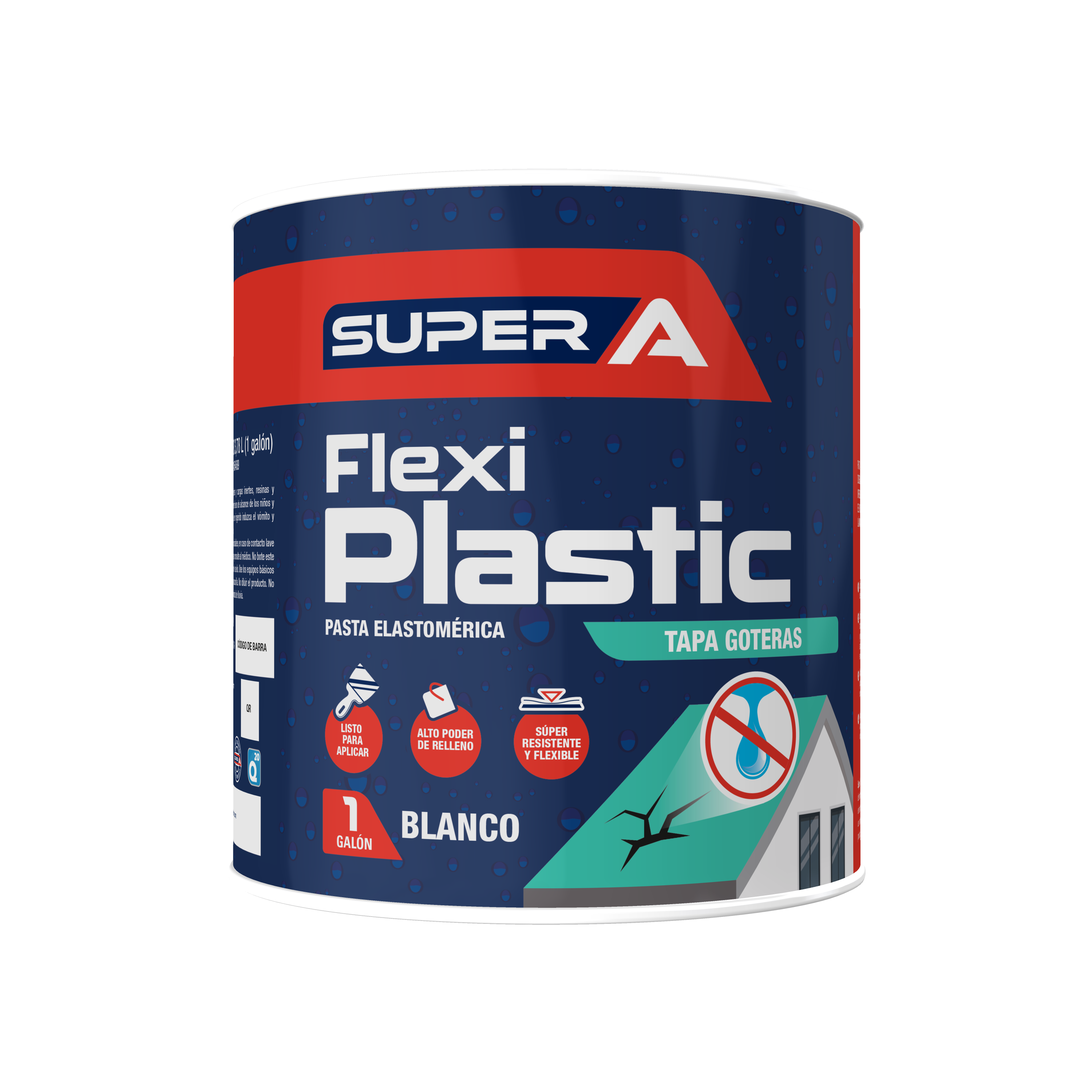 PASTA ELASTOMERICA TAPA GOTERA FLEXIPLASTIC SUPER A CUARTO