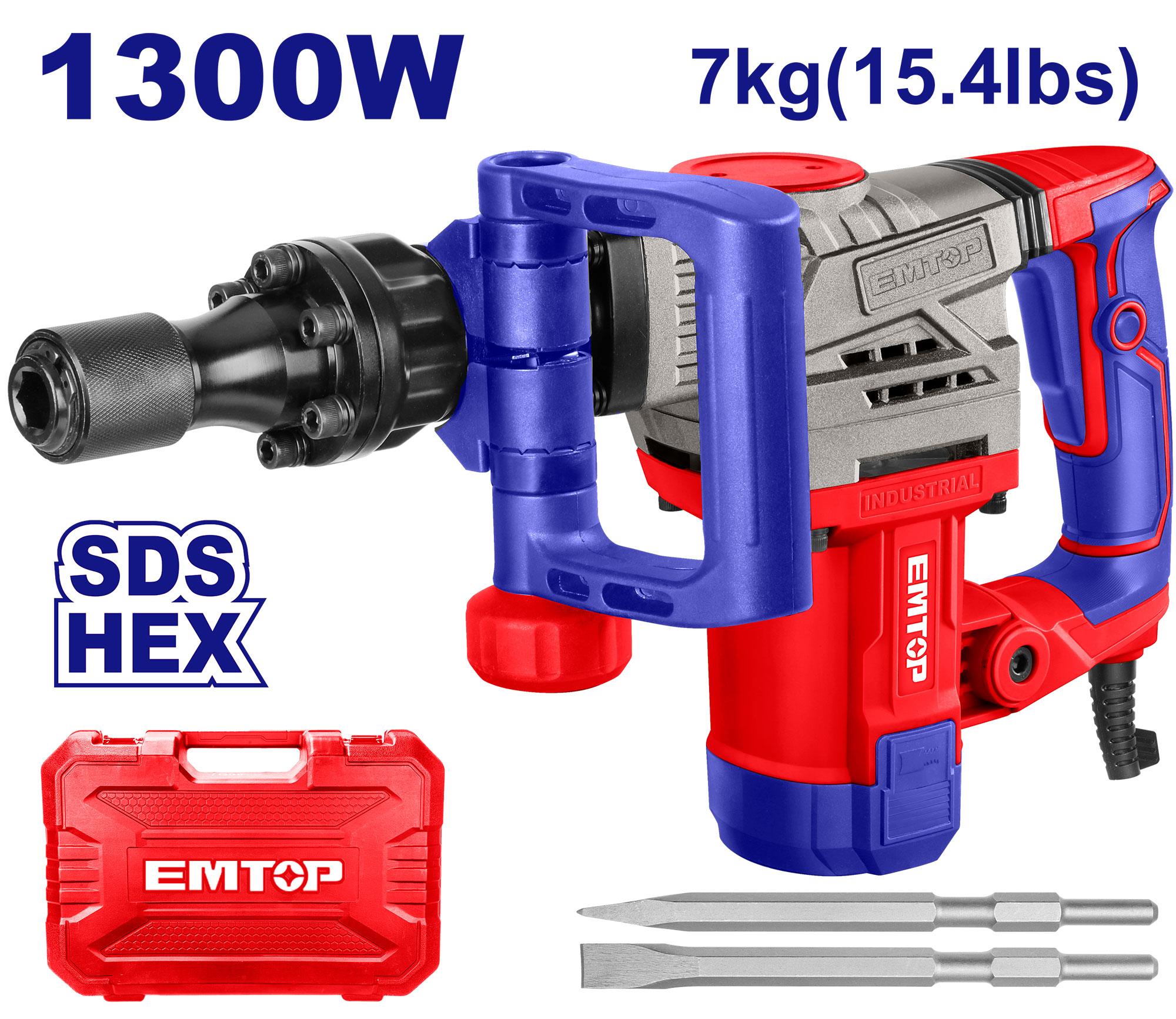 MARTILLO DEMOLEDOR EMTOP 1300W