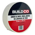 CINTA DE PAPEL PARA DRYWALL 5CM X 75M BUILDCO