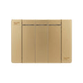 INTERRUPTOR TRIPLE DORADO 3 WAY DE LUJO 15 AMP
