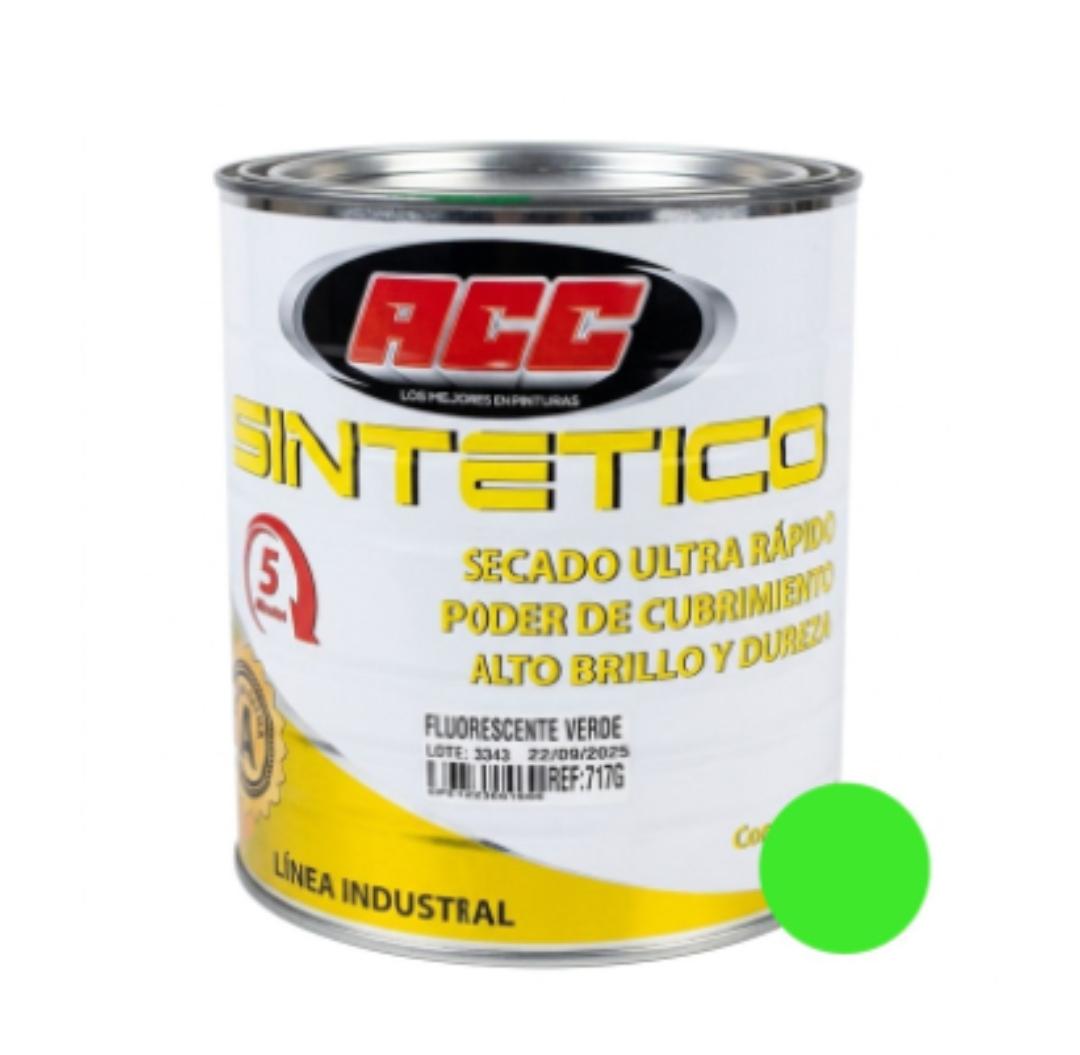 PINTURA ESMALTE SINTETICO ACC FLOURESCENTE VERDE GALON